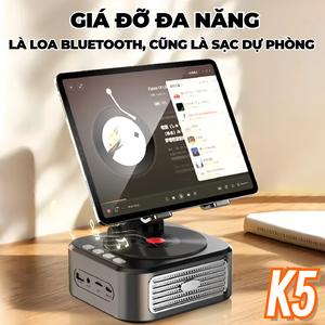 K5 Loa Bluetooth (3 trong 1) Giá Đỡ Đa Năng, Chất Lượng Âm Thanh Nổi HiFi và Loa Bluetooth, Sạc Dự Phòng