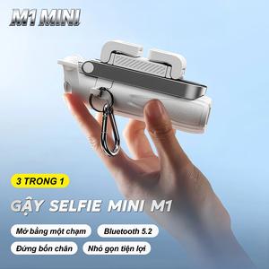 M1 MINI 3 Trong 1 Gậy Chụp Ảnh – Gậy selfie kiêm chân tripod, Tay cầm tiện dụng, Điều khiển Bluetooth không dây, Cho iPhone và Android
