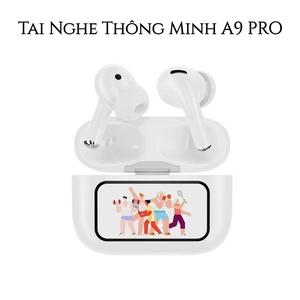 Tai Nghe Thông Minh A9 PRO ANC/ENC [3 Quà tặng miễn phí] 1 Dây buộc+1 Bao tay chơi game+1 Nhãn dán hoạt hình, Màn Hình LCD Cảm Ứng Màu, Bass Siêu Căng,Bluetooth 5.4, Hình Nền Tùy Chỉnh, Hiển Thị Lời Bài Hát